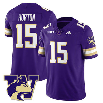 Men's Washington Husky Football 2025 Vapor Limited Jersey - All Stitched