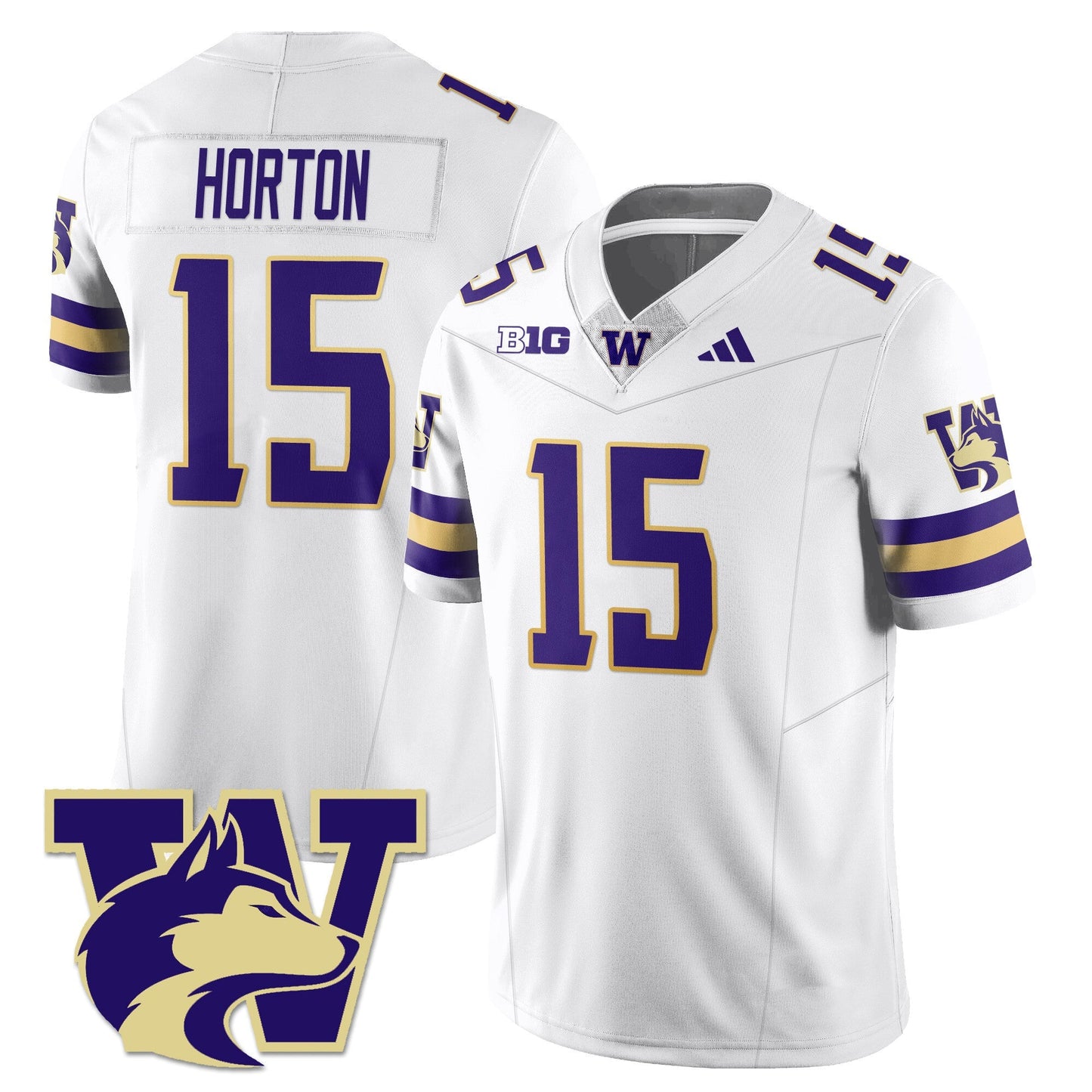 Men's Washington Husky Football 2025 Vapor Limited Jersey - All Stitched