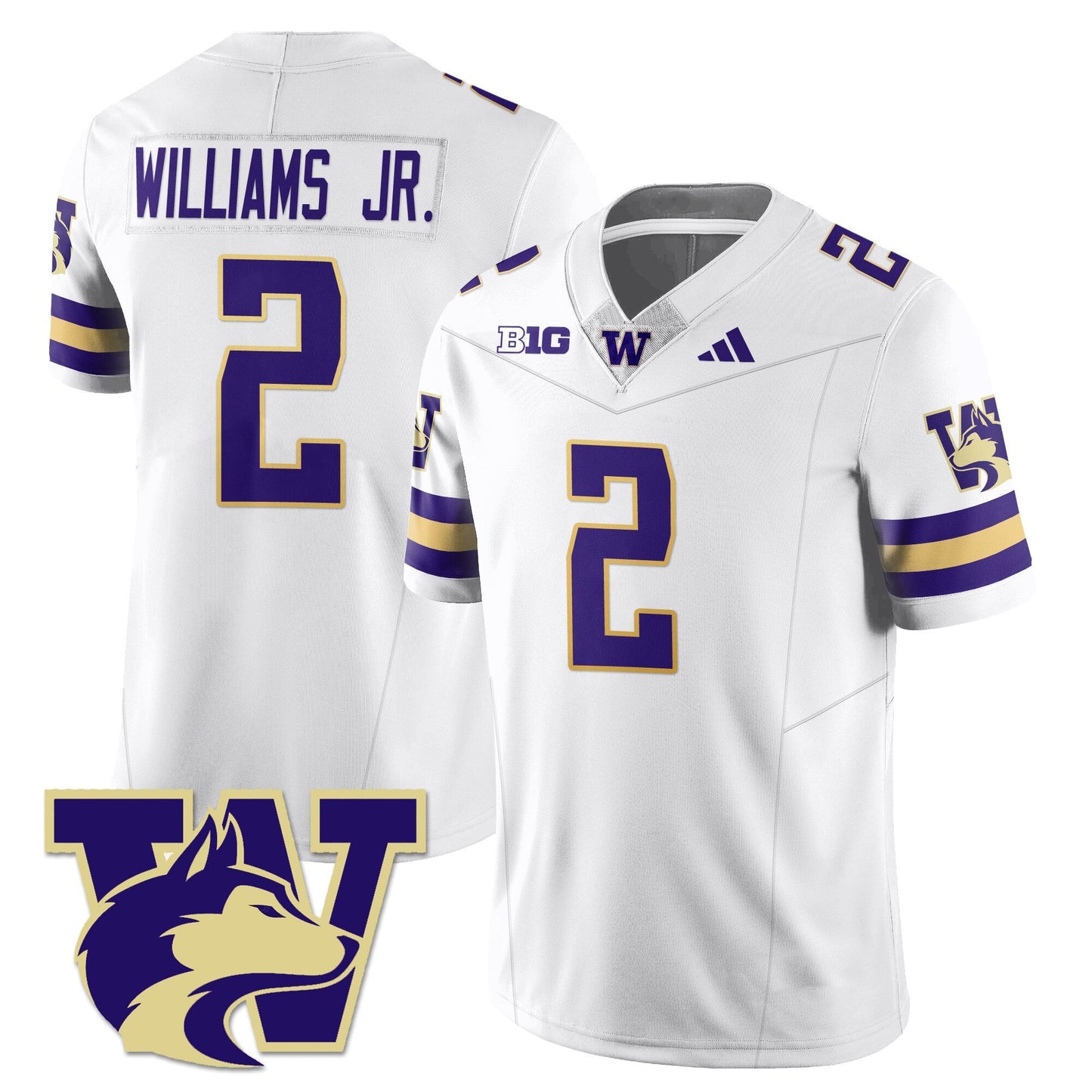 Washington Husky Football 2025 Vapor Limited Jersey - All Stitched