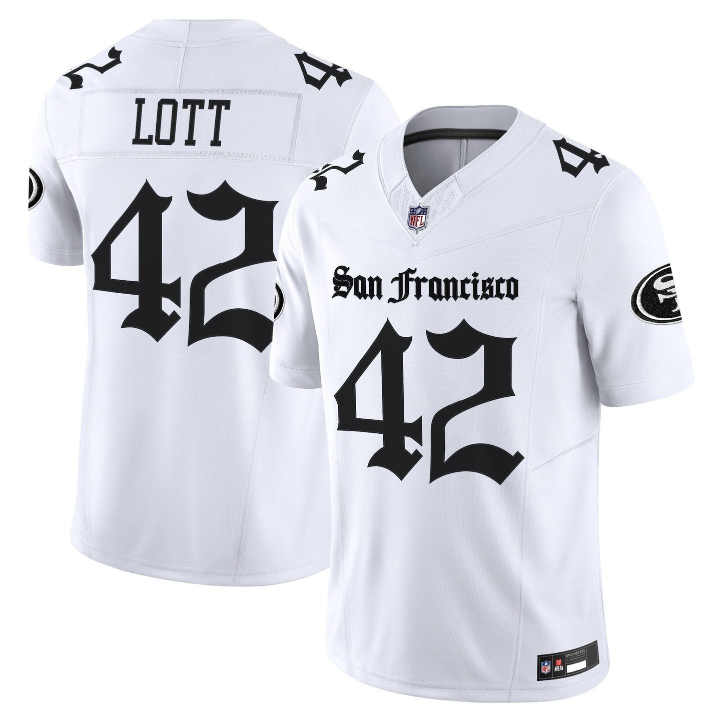 Men's San Francisco 49ers 'Gothic Edition' Vapor Limited Jersey - All Stitched
