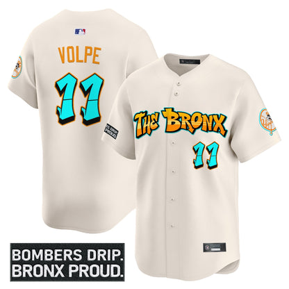 Men's Yankees 'Graffiti Bronx Bombers Edition' Vapor Premier Limited Jersey - All Stitched