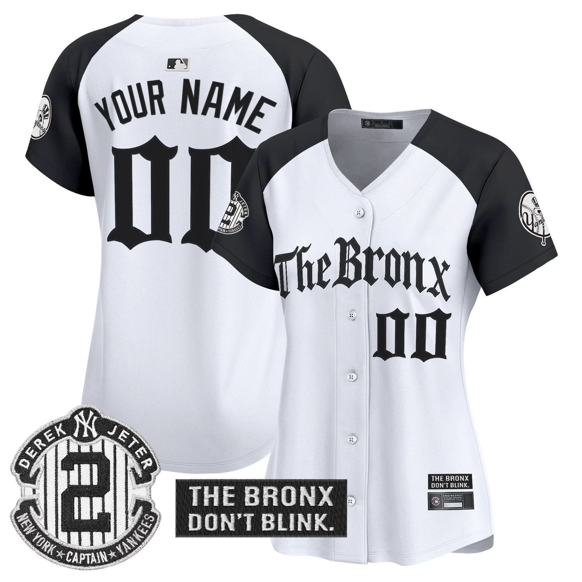 Yankees 'The Bronx - Gothic Ink Drop Edition' Vapor Premier Limited Custom Jersey - All Stitched