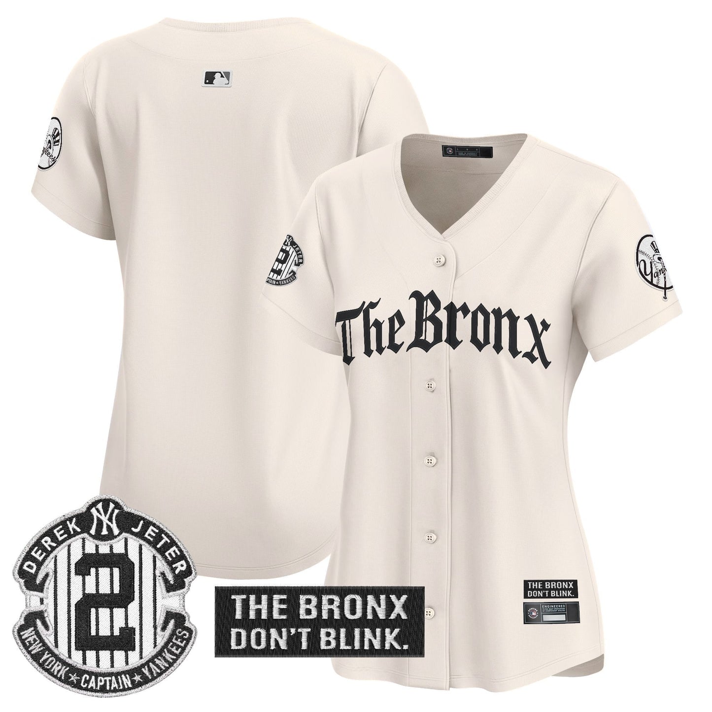 Women's Yankees 'The Bronx - Gothic Ink Drop Edition' Vapor Premier Limited Jersey - All Stitched