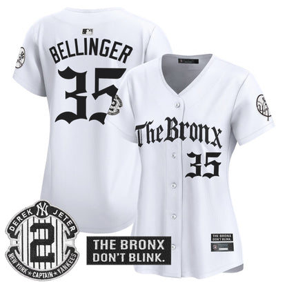 Women's Yankees 'The Bronx - Gothic Ink Drop Edition' Vapor Premier Limited Jersey - All Stitched