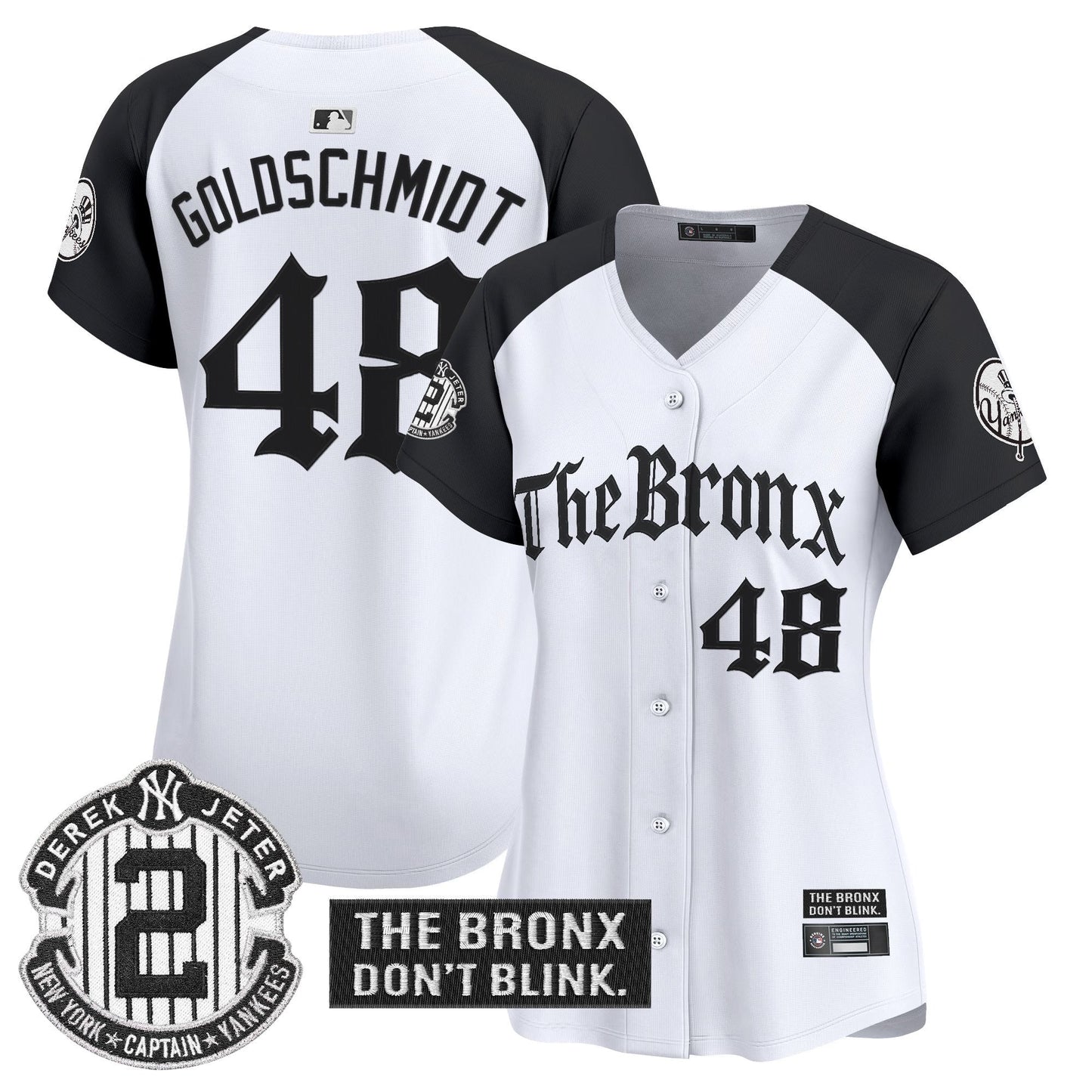 Women's Yankees 'The Bronx - Gothic Ink Drop Edition' Vapor Premier Limited Jersey - All Stitched