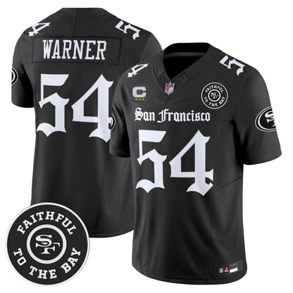 Men's San Francisco 49ers 'Gothic Edition' Vapor Limited Jersey - All Stitched