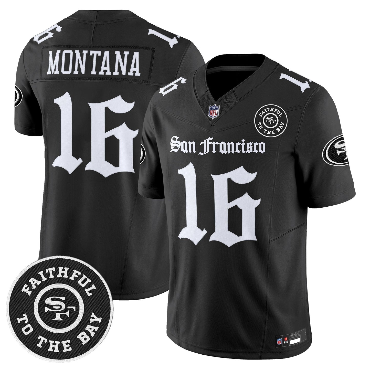 Men's San Francisco 49ers 'Gothic Edition' Vapor Limited Jersey - All Stitched