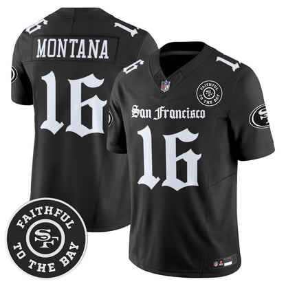 Men's San Francisco 49ers 'Gothic Edition' Vapor Limited Jersey - All Stitched