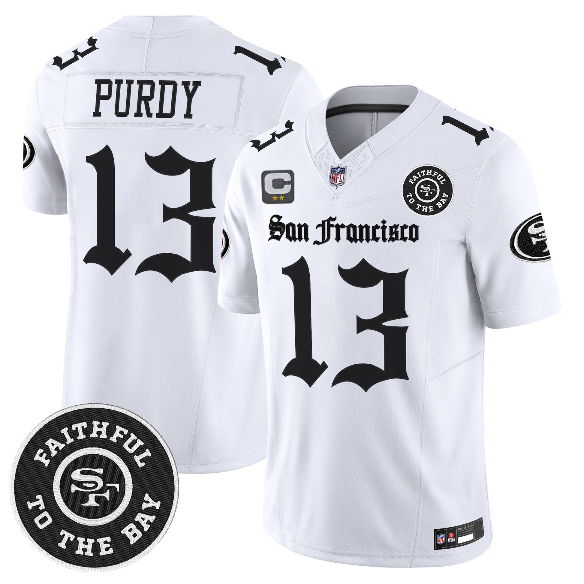 Men's San Francisco 49ers 'Gothic Edition' Vapor Limited Jersey - All Stitched