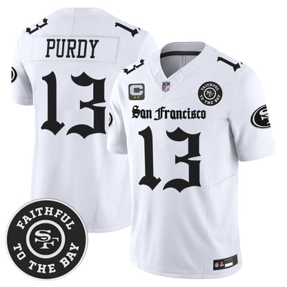 Men's San Francisco 49ers 'Gothic Edition' Vapor Limited Jersey - All Stitched