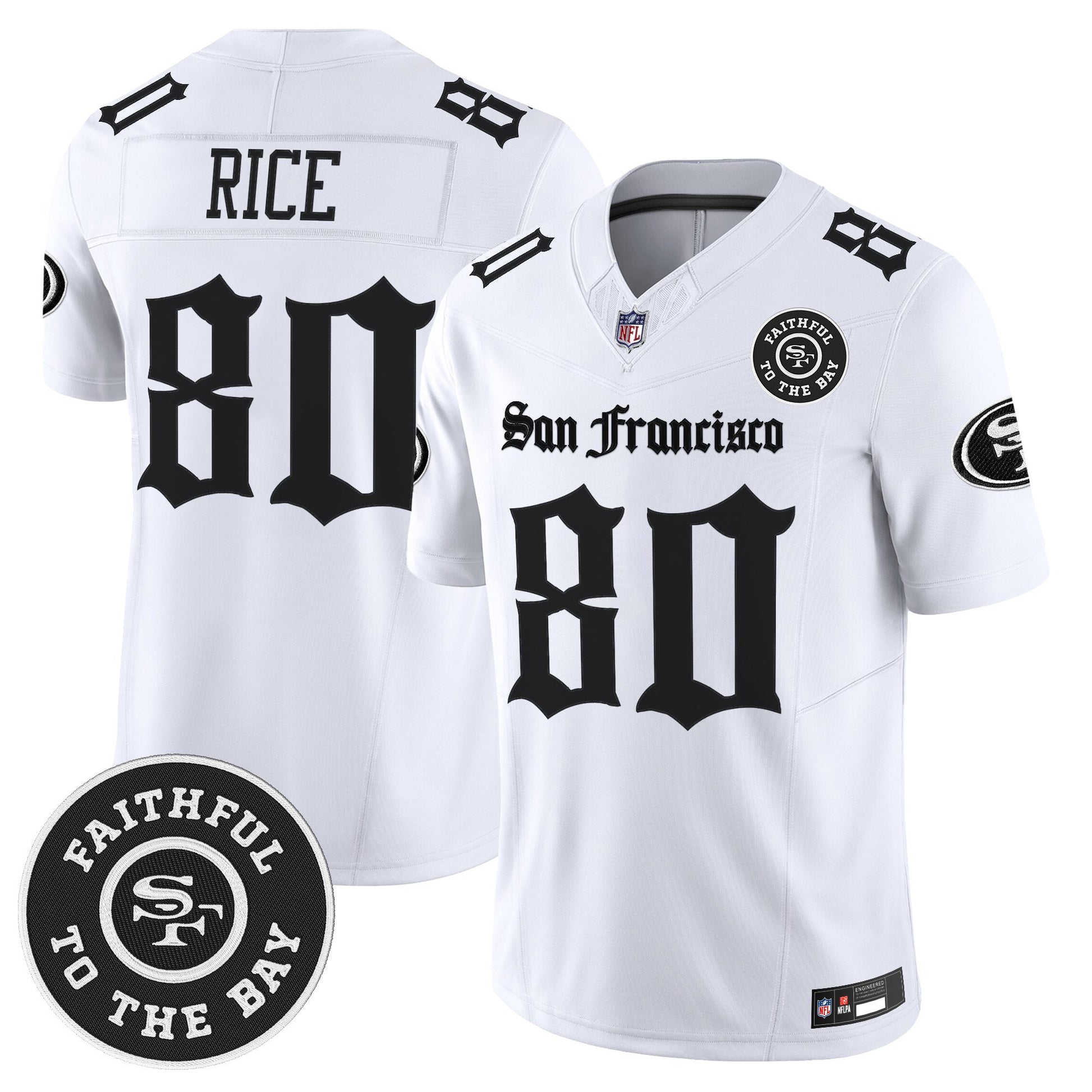 Men's San Francisco 49ers 'Gothic Edition' Vapor Limited Jersey - All Stitched