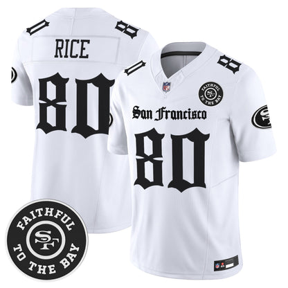 Men's San Francisco 49ers 'Gothic Edition' Vapor Limited Jersey - All Stitched