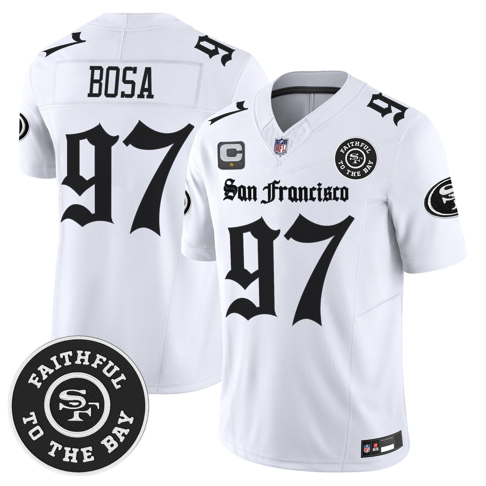 Men's San Francisco 49ers 'Gothic Edition' Vapor Limited Jersey - All Stitched
