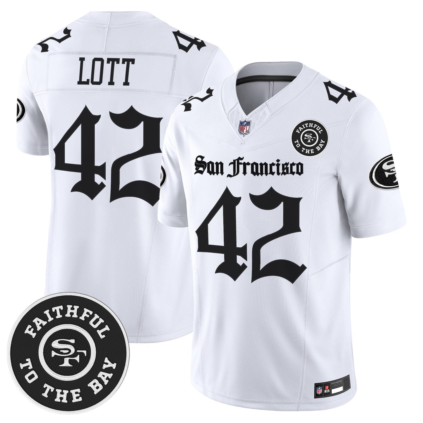 Men's San Francisco 49ers 'Gothic Edition' Vapor Limited Jersey - All Stitched