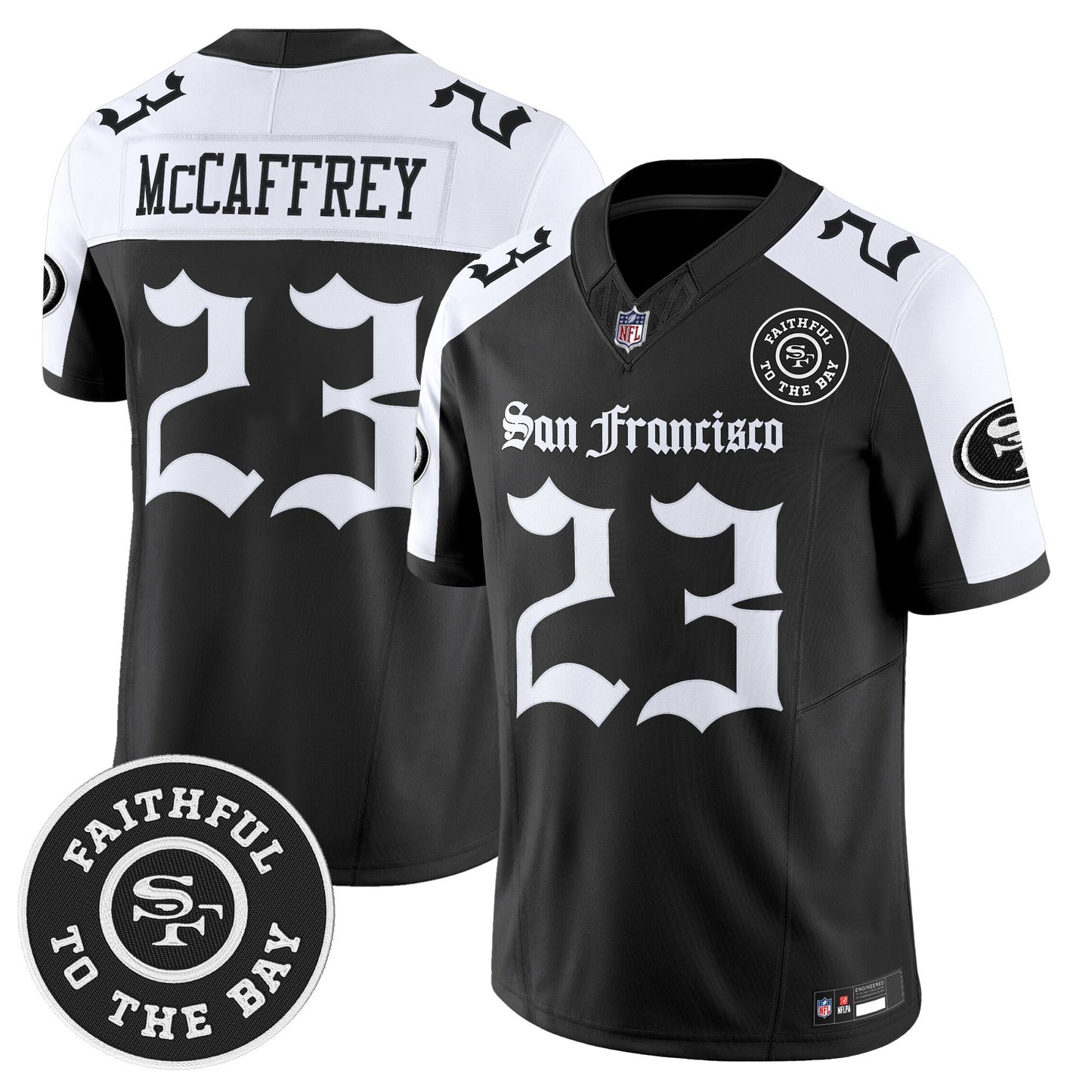 Men's San Francisco 49ers 'Gothic Edition' Vapor Limited Jersey - All Stitched