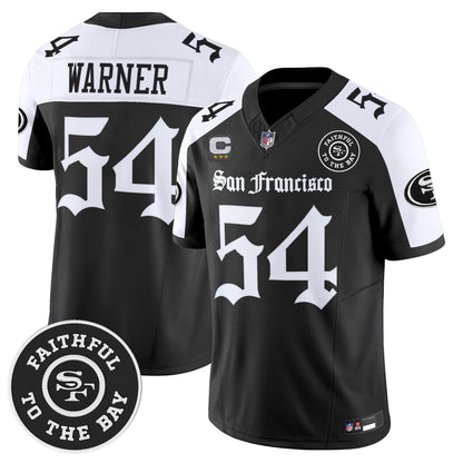 Men's San Francisco 49ers 'Gothic Edition' Vapor Limited Jersey - All Stitched