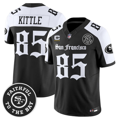Men's San Francisco 49ers 'Gothic Edition' Vapor Limited Jersey - All Stitched