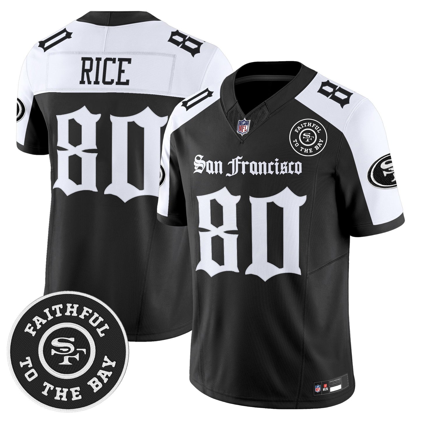 Men's San Francisco 49ers 'Gothic Edition' Vapor Limited Jersey - All Stitched