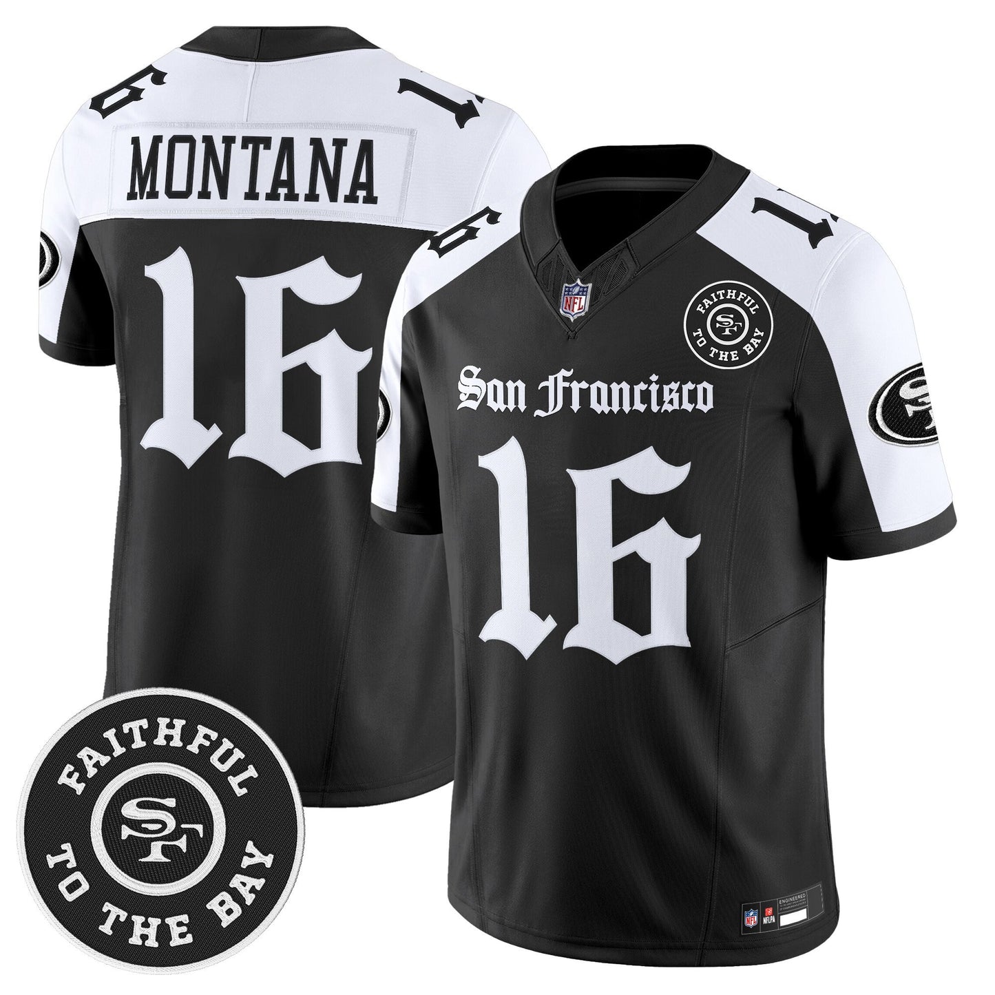 Men's San Francisco 49ers 'Gothic Edition' Vapor Limited Jersey - All Stitched