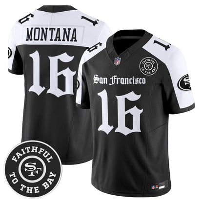 Men's San Francisco 49ers 'Gothic Edition' Vapor Limited Jersey - All Stitched