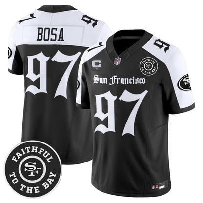 Men's San Francisco 49ers 'Gothic Edition' Vapor Limited Jersey - All Stitched