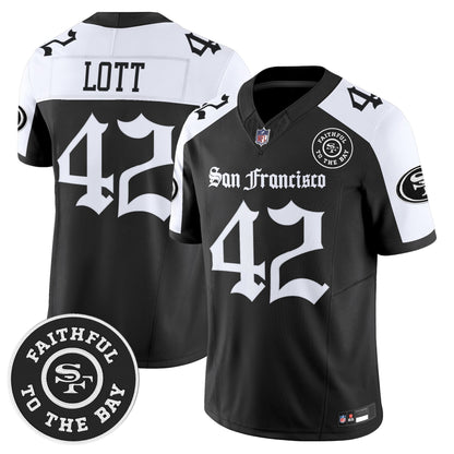 Men's San Francisco 49ers 'Gothic Edition' Vapor Limited Jersey - All Stitched