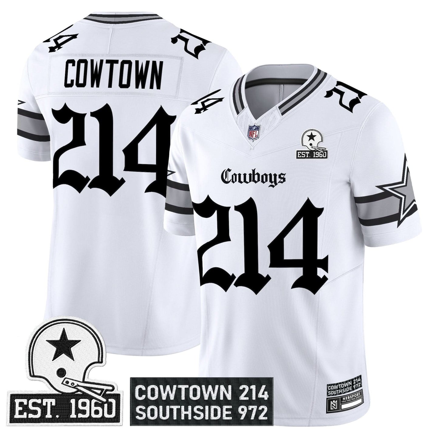 Men's Dallas Cowboys 'Gothic Lone Star Edition' Vapor Limited Jersey - All Stitched