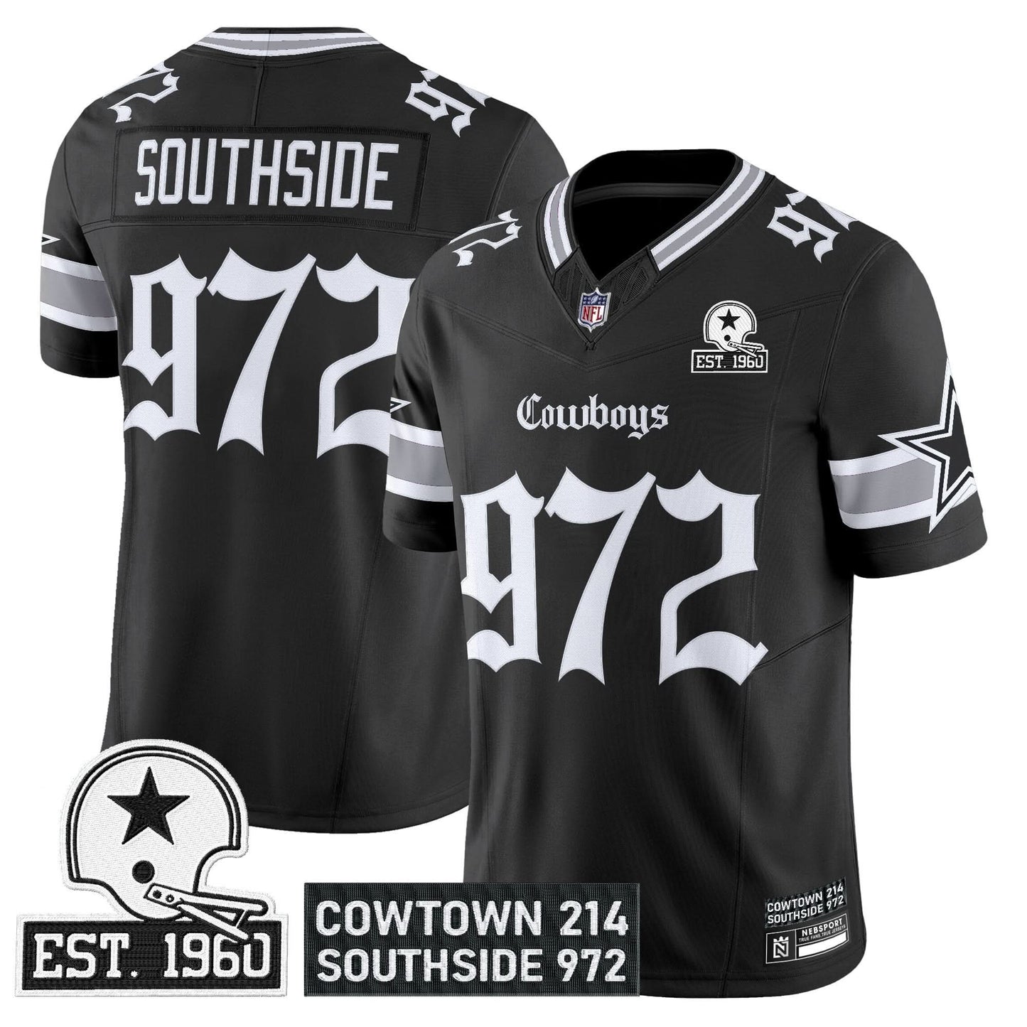 Men's Dallas Cowboys 'Gothic Lone Star Edition' Vapor Limited Jersey - All Stitched