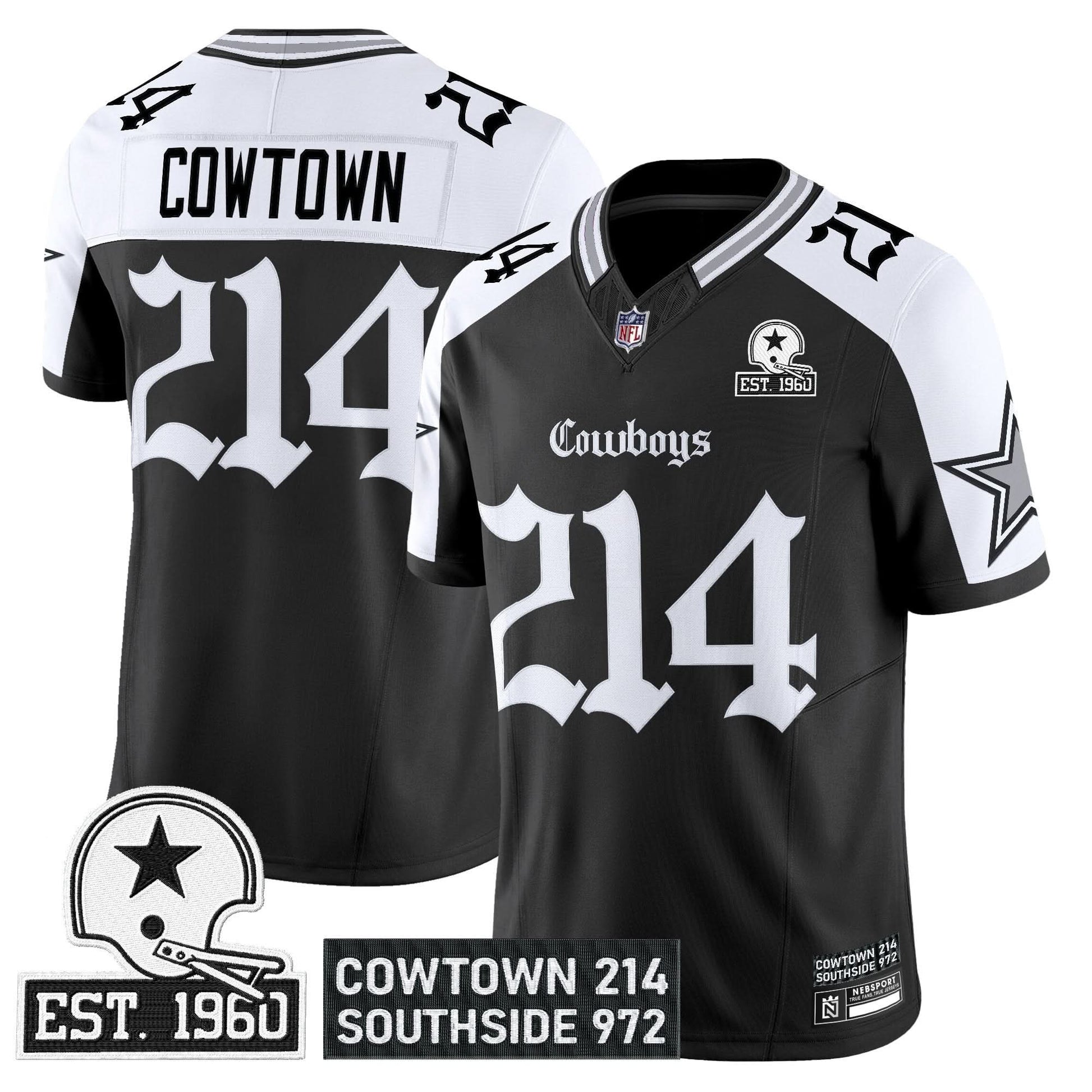 Men's Dallas Cowboys 'Gothic Lone Star Edition' Vapor Limited Jersey - All Stitched