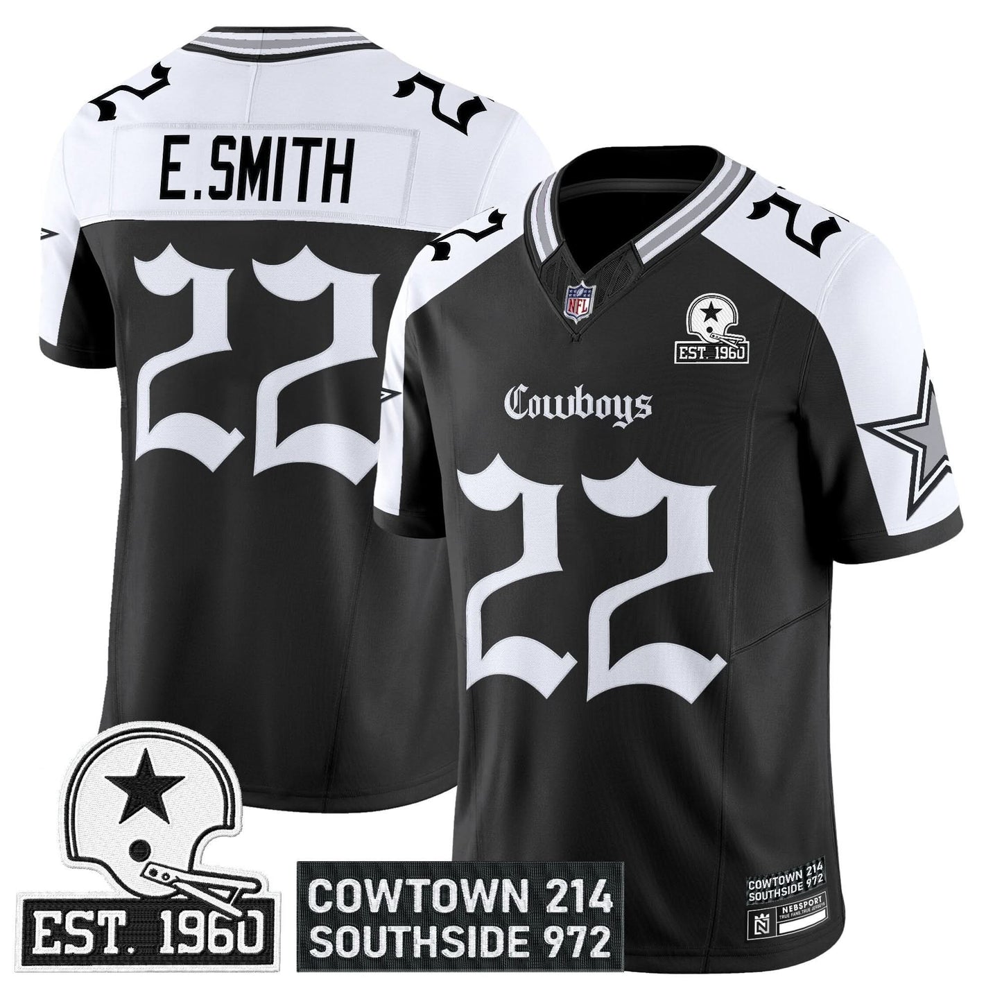 Men's Dallas Cowboys 'Gothic Lone Star Edition' Vapor Limited Jersey - All Stitched