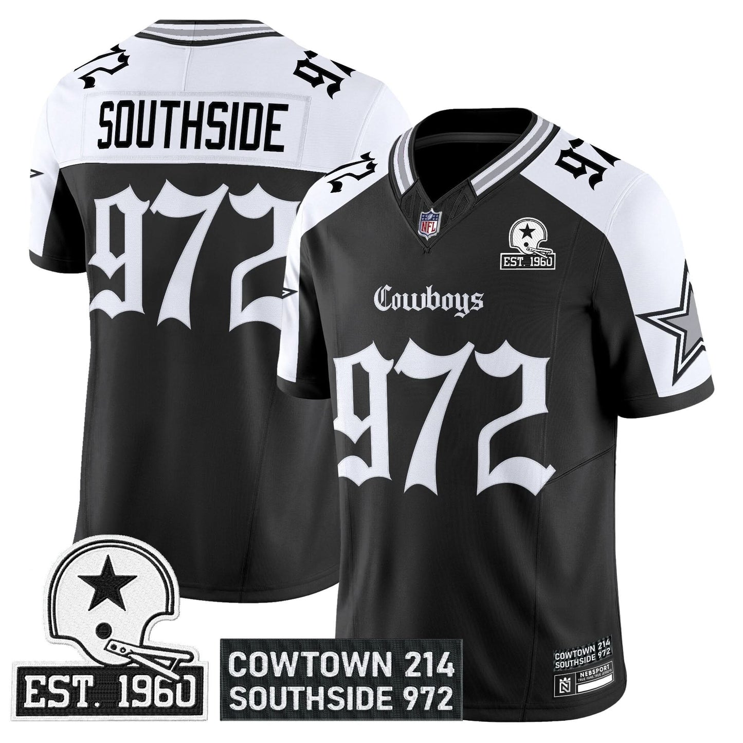 Men's Dallas Cowboys 'Gothic Lone Star Edition' Vapor Limited Jersey - All Stitched