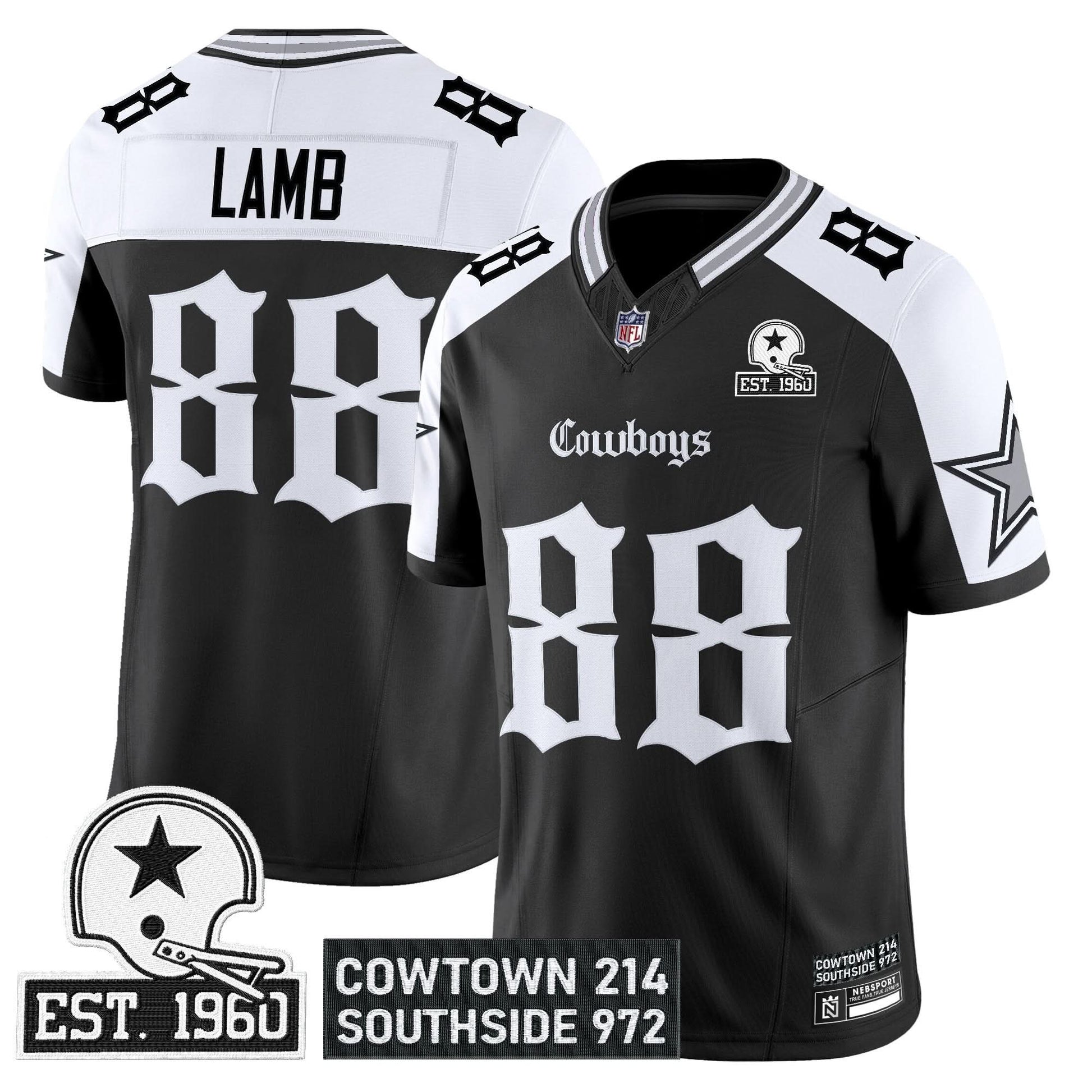 Men's Dallas Cowboys 'Gothic Lone Star Edition' Vapor Limited Jersey - All Stitched