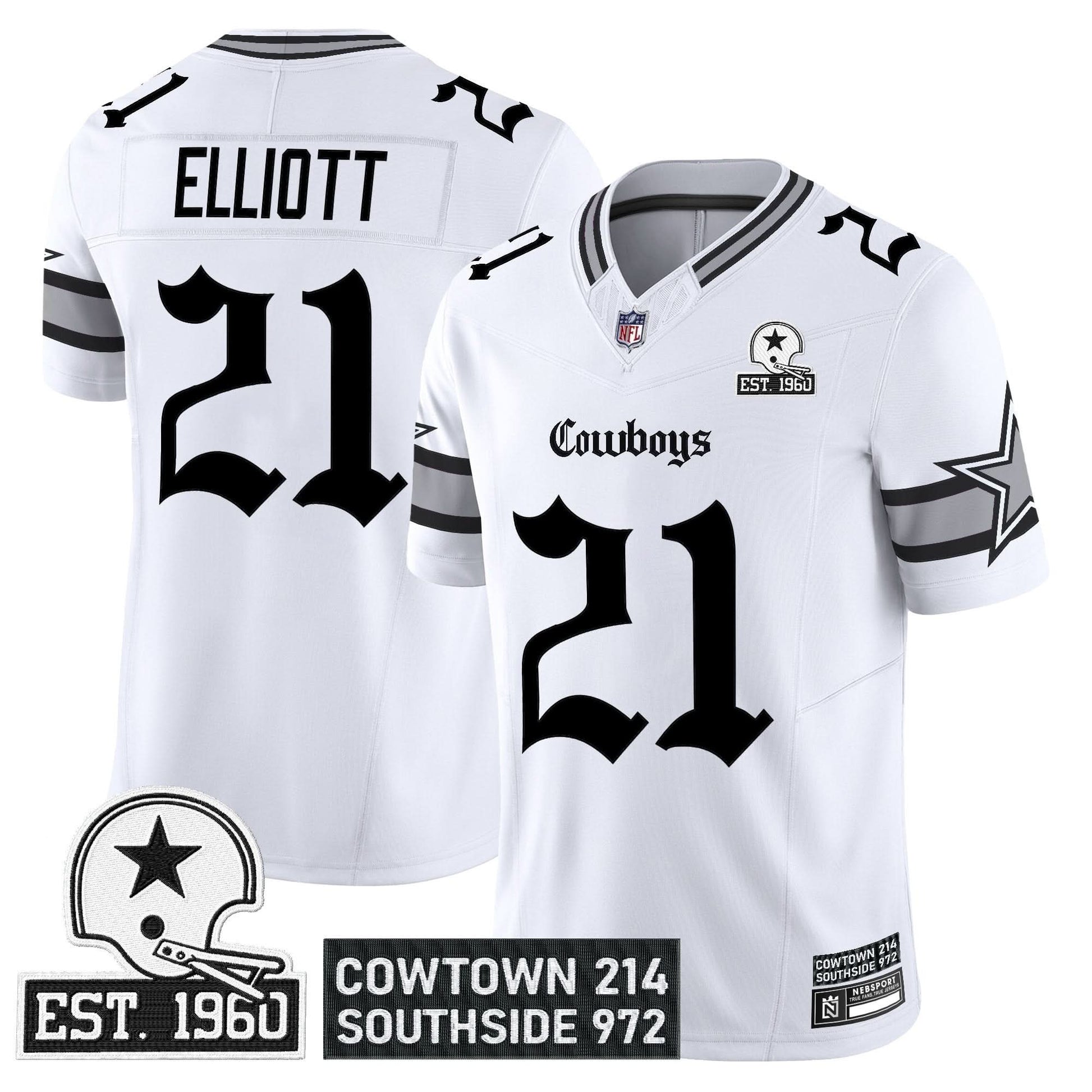 Men's Dallas Cowboys 'Gothic Lone Star Edition' Vapor Limited Jersey - All Stitched