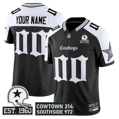 Dallas Cowboys 'Gothic Lone Star Edition' Vapor Limited Custom Jersey - All Stitched