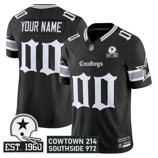Dallas Cowboys 'Gothic Lone Star Edition' Vapor Limited Custom Jersey - All Stitched