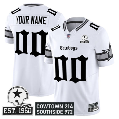 Dallas Cowboys 'Gothic Lone Star Edition' Vapor Limited Custom Jersey - All Stitched