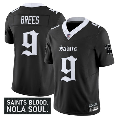 Men's New Orleans Saints 'Gothic Vieux Carré Edition' Vapor Jersey - All Stitched