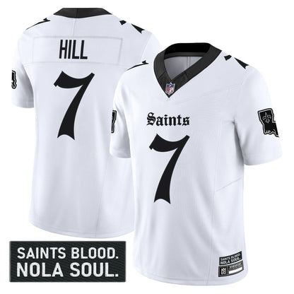 Men's New Orleans Saints 'Gothic Vieux Carré Edition' Vapor Jersey - All Stitched