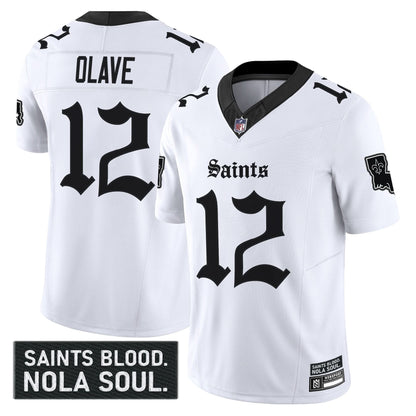 Men's New Orleans Saints 'Gothic Vieux Carré Edition' Vapor Jersey - All Stitched