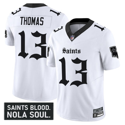 Men's New Orleans Saints 'Gothic Vieux Carré Edition' Vapor Jersey - All Stitched