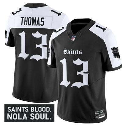 Men's New Orleans Saints 'Gothic Vieux Carré Edition' Vapor Jersey - All Stitched
