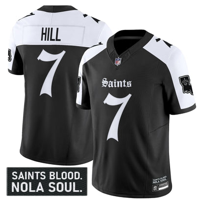 Men's New Orleans Saints 'Gothic Vieux Carré Edition' Vapor Jersey - All Stitched