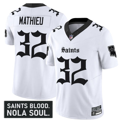 Men's New Orleans Saints 'Gothic Vieux Carré Edition' Vapor Jersey - All Stitched