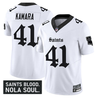 Men's New Orleans Saints 'Gothic Vieux Carré Edition' Vapor Jersey - All Stitched