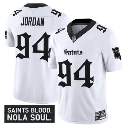 Men's New Orleans Saints 'Gothic Vieux Carré Edition' Vapor Jersey - All Stitched