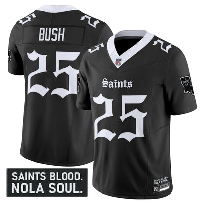 Men's New Orleans Saints 'Gothic Vieux Carré Edition' Vapor Jersey - All Stitched