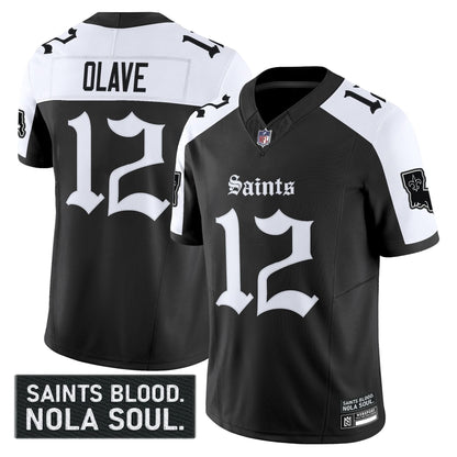 Men's New Orleans Saints 'Gothic Vieux Carré Edition' Vapor Jersey - All Stitched