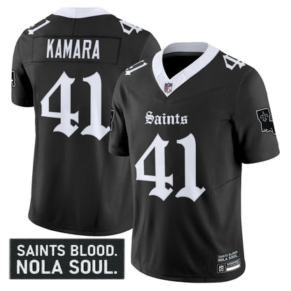 Men's New Orleans Saints 'Gothic Vieux Carré Edition' Vapor Jersey - All Stitched