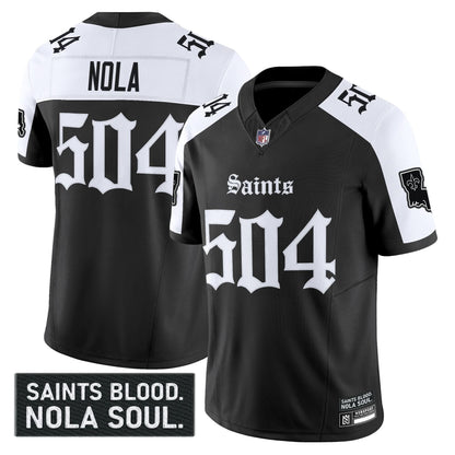 Men's New Orleans Saints 'Gothic Vieux Carré Edition' Vapor Jersey - All Stitched