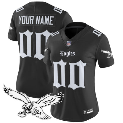 Philadelphia Eagles 'Gothic Philly Edition' Vapor Limited Custom Jersey - All Stitched